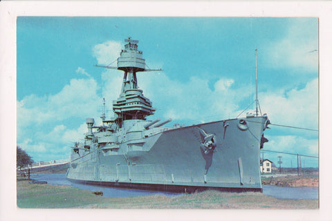 Ship Postcard - TEXAS Battleship about 1961 - w04307