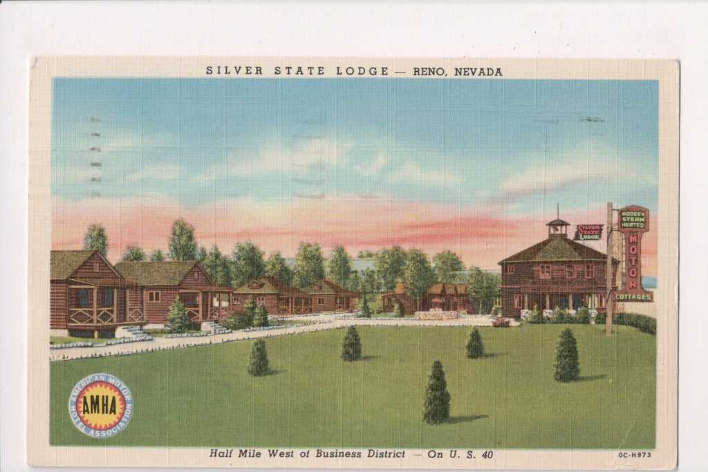 NV, Reno - Silver State Lodge, steam heated cottages @1952 - w04681