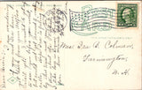 NH, DOVER - Dam on the Cocheco River - 1913 Dover flag postmark - w04868