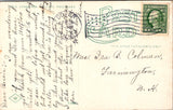 NH, Dover - Dam on the Cocheco River - 1913 Dover flag postmark - w04868
