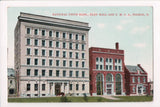 OH, TOLEDO - NATIONAL UNION bldg, ELKS HALL, YMCA - POSTCARD - W04914