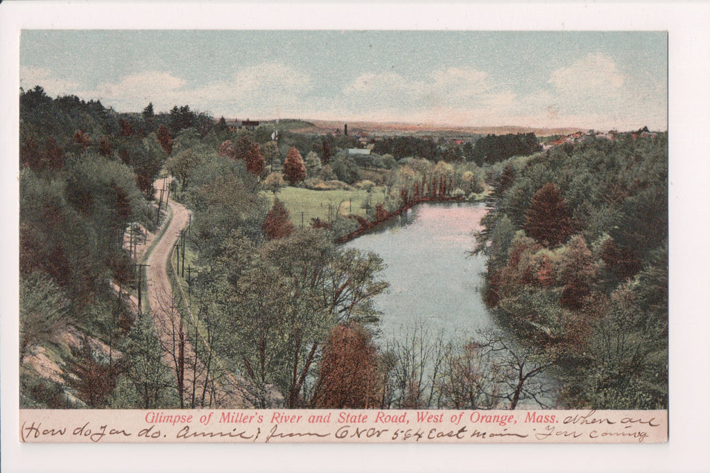 MA, Orange (west of) - Millers River, State Road - w04929