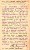 NY, BROOKLYN - Patrons Paint Works - Ingersoll Paint - Postal Card - w05102