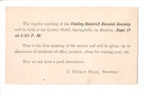 MA, Springfield - Valley District Dental Society postal card - w05136