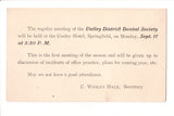 MA, SPRINGFIELD - Valley District Dental Society postal card - w05136