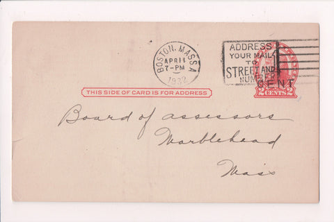 MA, BOSTON - Thorp and Martin Stationers acknowledgment - w05231