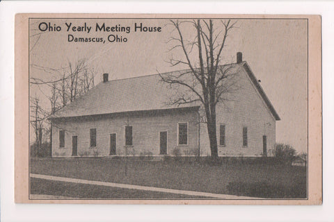 OH, Damascus - OHIO YEARLY MEETING HOUSE - @1935 postcard - w05240