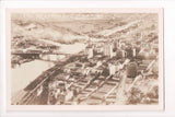 WA, TACOMA - BEV Business District, River (steel) bridges - RPPC - B06070