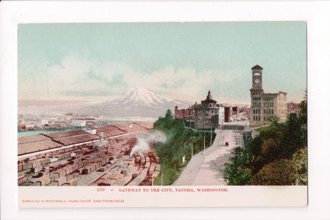 WA, Tacoma - Gateway to the City, BEV postcard - C17289
