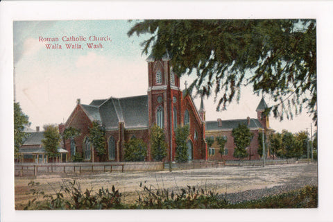 WA, Walla Walla - Roman Catholic Church postcard - F09107