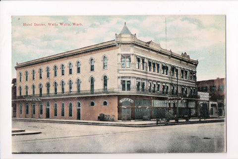 WA, Walla Walla - Hotel Dacres - A H Schaefer and Co Bakery, Grocer - F09112