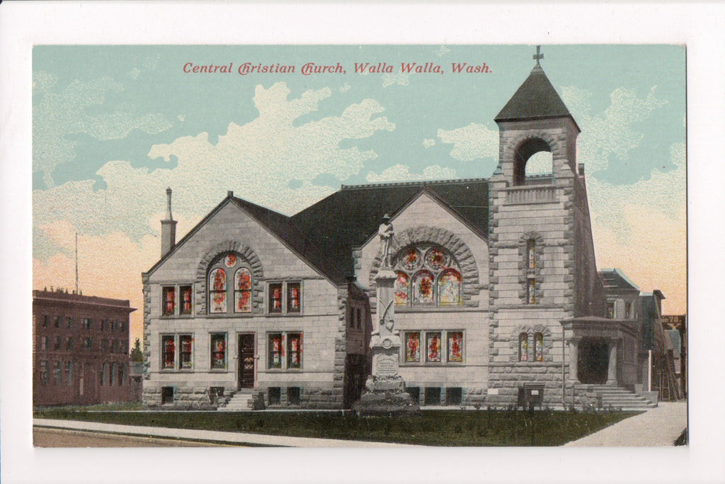 WA, Walla Walla - Central Christian Church postcard - G03341