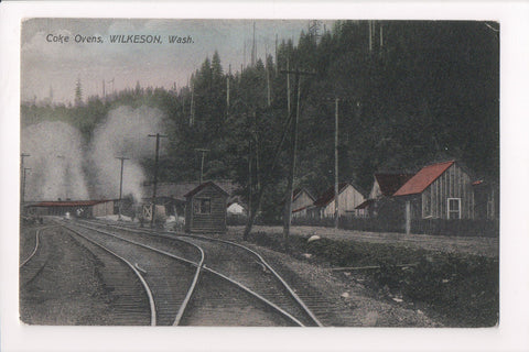 WA, Wilkeson - Coke Ovens, railway tracks, buildings (ONLY Digital Copy Avail) - w04375