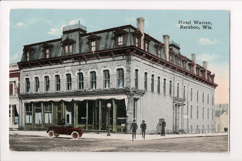 WI, Baraboo - Hotel Warren postcard - C08058