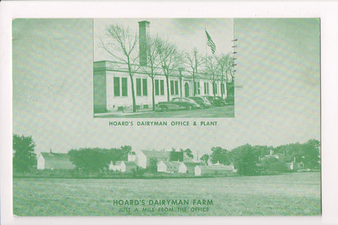WI, Fort Atkinson - Hoards Dairyman Office, plant, and farm postcard - 400008