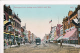 WI, Green Bay - Washington St looking South postcard - C08165
