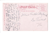 WI, Milwaukee - Grand Ave, Bascule Bridge, partial signs postcard - C08036