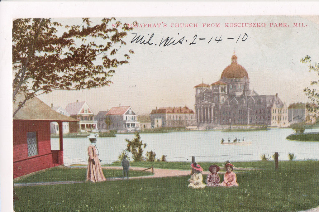 WI, Milwaukee - St Josaphats Church and surrounding buildings - C08134