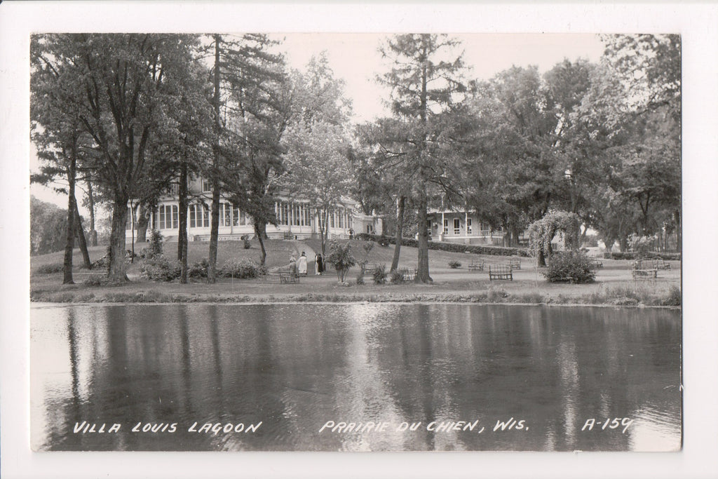 WI, PRAIRIE du CHIEN - Villa Louis Lagoon postcard view - C08142