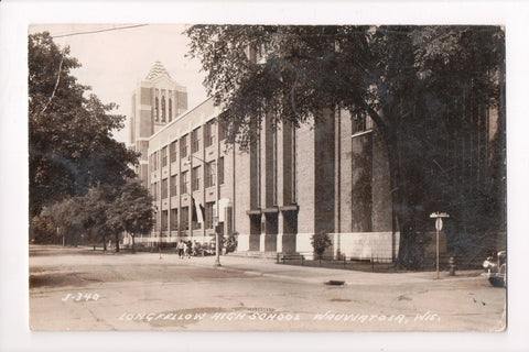 WI, WAUWATOSA - Longfellow High School - RPPC - B06057