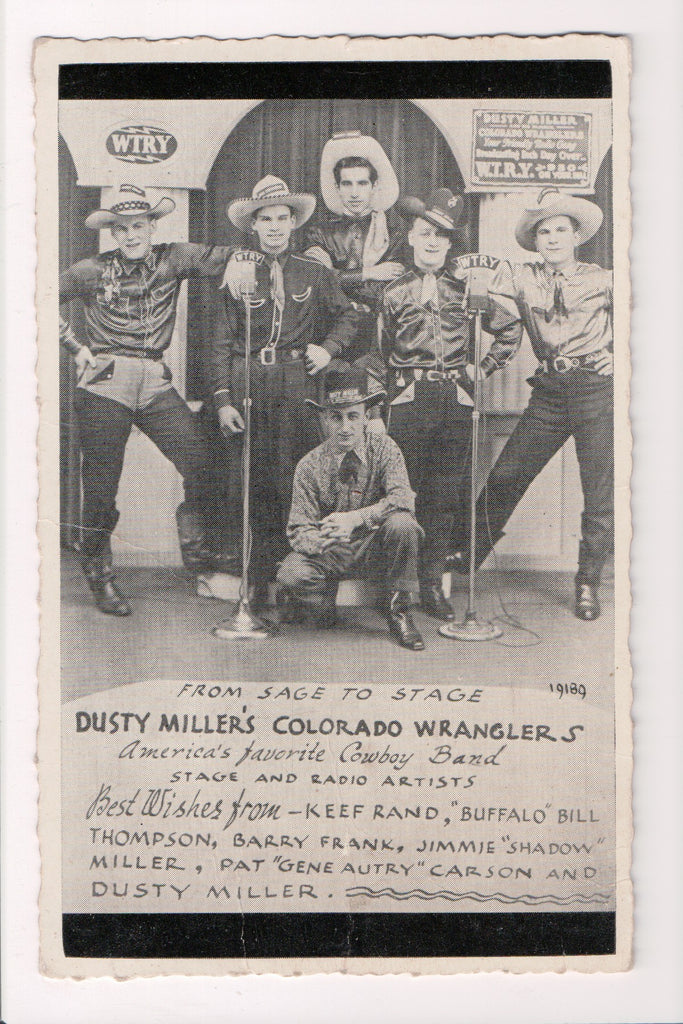 NY, Troy - DUSTY MILLERs COLORADO WRANGLERS BAND Advertisement - T00224