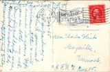 NH, HAMPTON BEACH - Beach, Band Stand, US Flag etc - 1925 postcard - WV0038