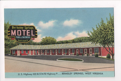 WV, Berkeley Springs - Berkeley Springs Motel, vintage postcard - M-0008