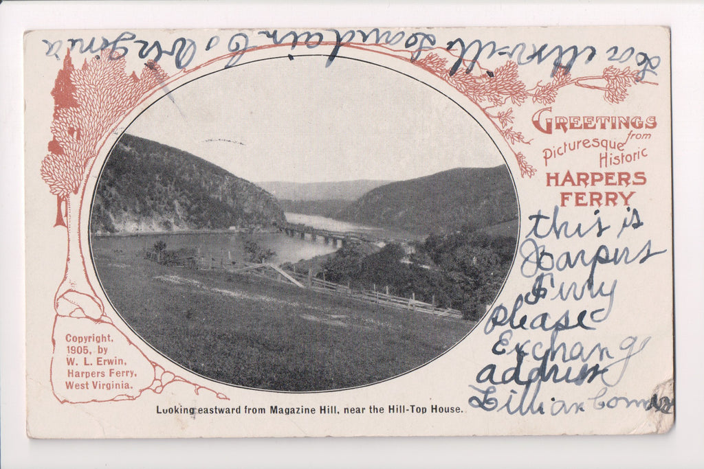 WV, Harpers Ferry - view from Magazine Hill, near Hill Top House - D04055