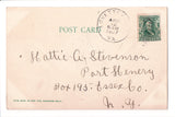 WV, HARPERS FERRY - Jefferson Rock closeup, @1907 W E Dittmeyer card - E04064