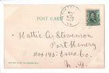WV, Harpers Ferry - Jefferson Rock closeup, @1907 W E Dittmeyer card - E04064