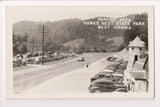 WV, ANSTED - Parking area Hawks Nest State Park, old cars RPPC - w04566