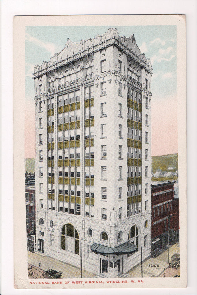 WV, Wheeling - National Bank of West Virginia, @1915 postcard - 500690