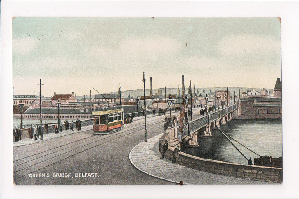 Foreign postcard - Belfast, Ireland - Queens Bridge - w05138