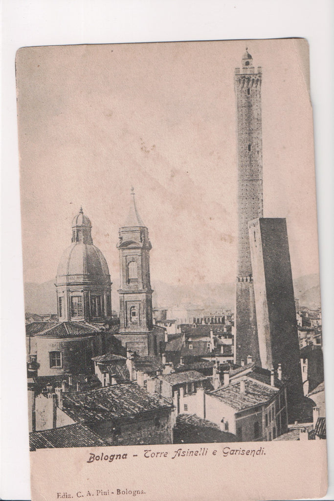 Foreign postcard - BOLOGNA - Torre Asinelli and Garisendi - C08530