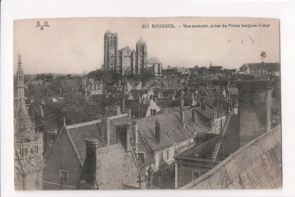 Foreign postcard - Bourges - Bird Eye View - F09198