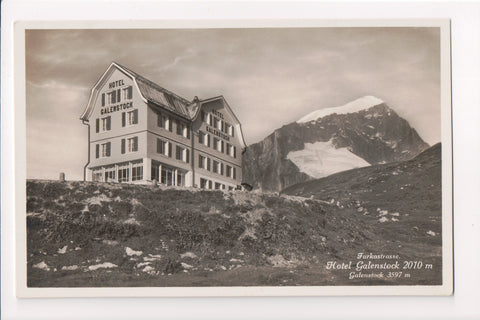 Foreign postcard - GALENSTOCK, Hotel Galenstock, Furkastrasse RPPC - w00302