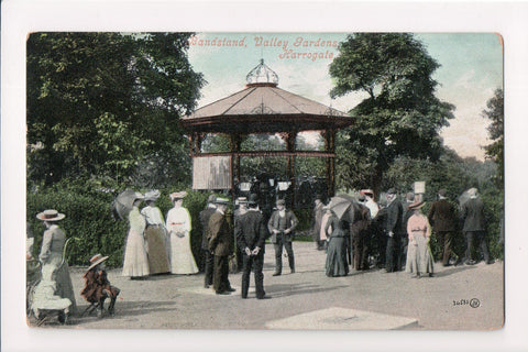Foreign postcard - HARROGATE - Bandstand, Valley Gardens - w01141