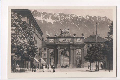 Foreign postcard - INNSBRUCK - Triumpfpforte Gegen Norden RPPC - w04716
