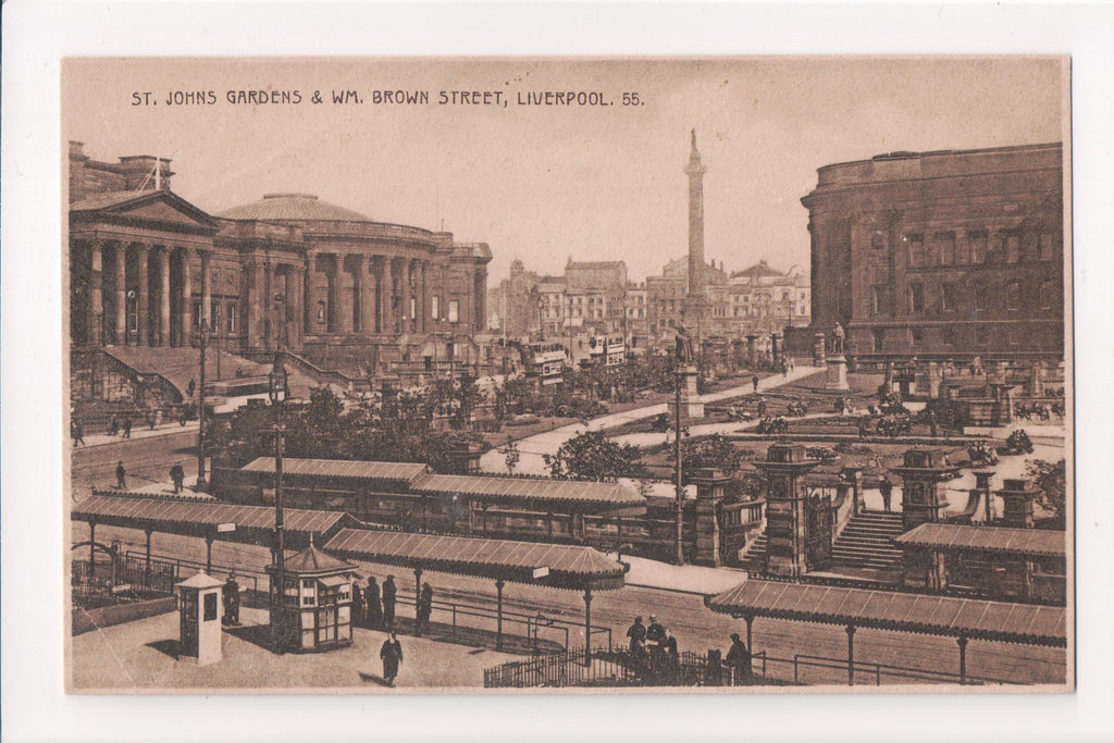 Foreign postcard - LIVERPOOL- St Johns Gardens, Wm Brown St - 400045
