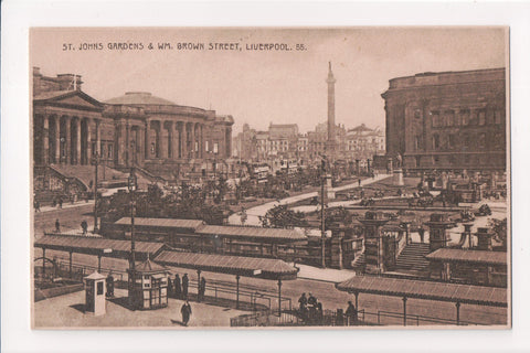 Foreign postcard - LIVERPOOL- St Johns Gardens, Wm Brown St - 400045
