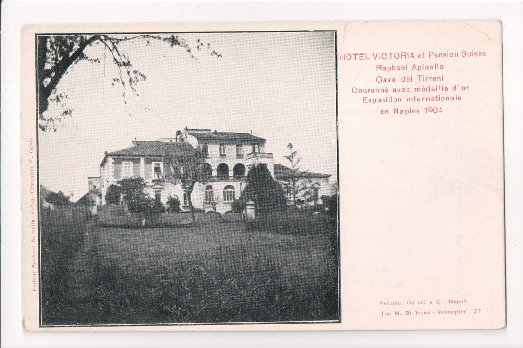 Foreign postcard - NAPLES, Italy - Hotel Victoria - w04718