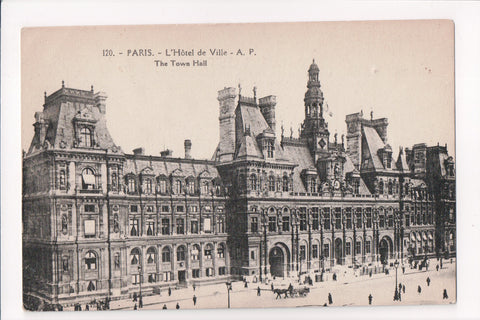 Foreign postcard - PARIS, France - L'Hotel de Ville, Town Hall - 400042