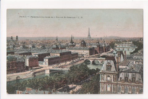 Foreign postcard - PARIS, France - Bird Eye View - 400043