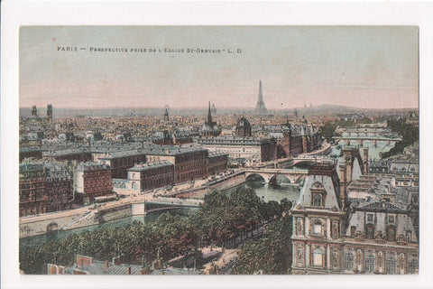 Foreign postcard - Paris - Bird Eye View - 400043