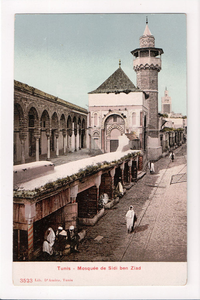 Foreign postcard - Tunis, Tunisia - Mosquee de Sidi ben Ziad - w01115