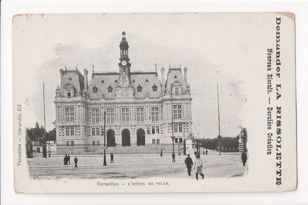 Foreign postcard - VERSAILLES - Hotel de Ville - La Rissolette - C08531