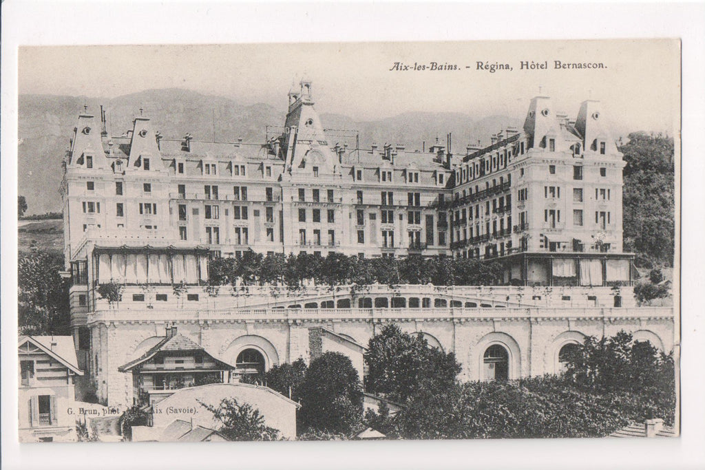 Foreign postcard - Aix les Bain - Hotel Bernascon - w00303