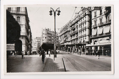 Foreign postcard - ALGER, Algeria, Algiers - Carrefour Bresson RPPC - sw0193
