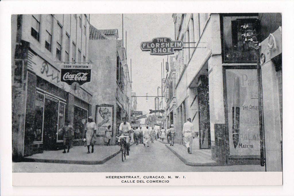Foreign postcard - CURACAO - Calle del Comercio, Heerenstraat - A06659