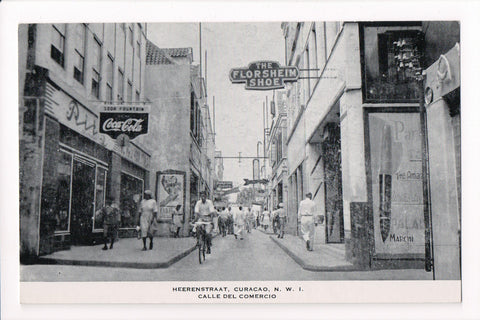 Foreign postcard - CURACAO - Calle del Comercio, Heerenstraat - A06659